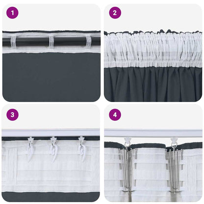 Velvet Curtains 2 pcs Silver Grey 140 x 140 cm Velvet
