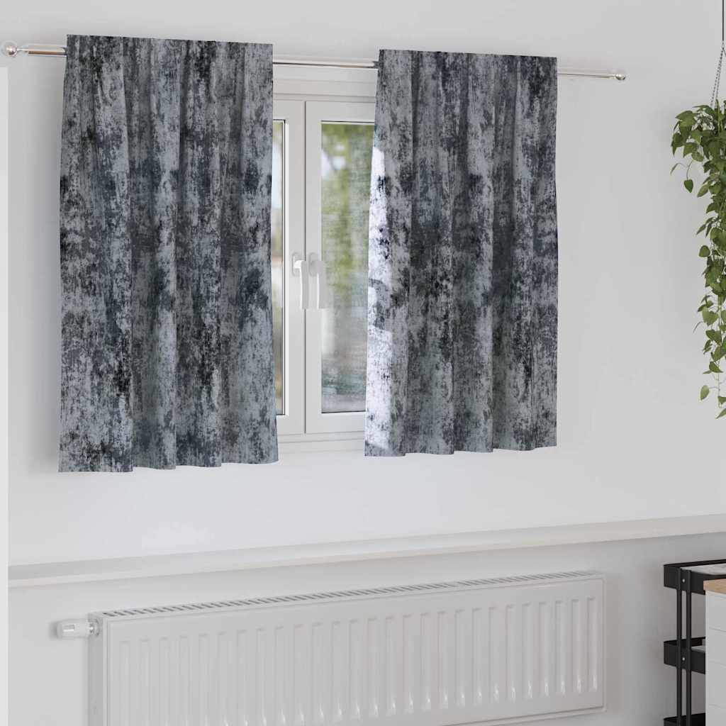 Velvet Curtains 2 pcs Silver Grey 140 x 140 cm Velvet