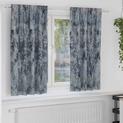 Velvet Curtains 2 pcs Silver Grey 175 x 140 cm Velvet