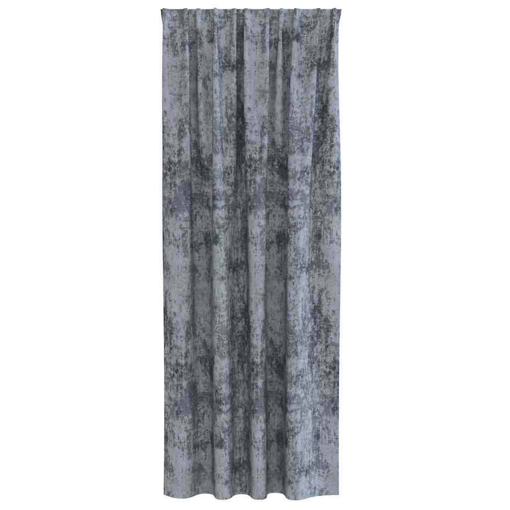 Velvet Curtains 2 pcs Silver Grey 225 x 140 cm Velvet
