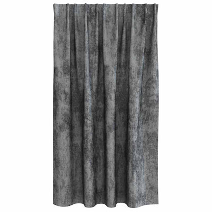 Velvet Curtains 2 pcs Grey 140 x 140 cm Velvet