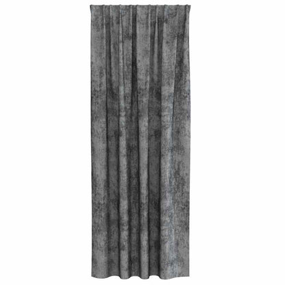 Velvet Curtains with Curtains 2 pcs Grey 225 x 140 cm Velvet