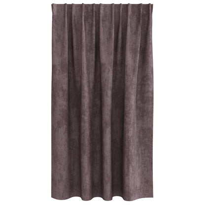 Velvet Curtains 2 pcs Brown 140 x 140 cm Velvet
