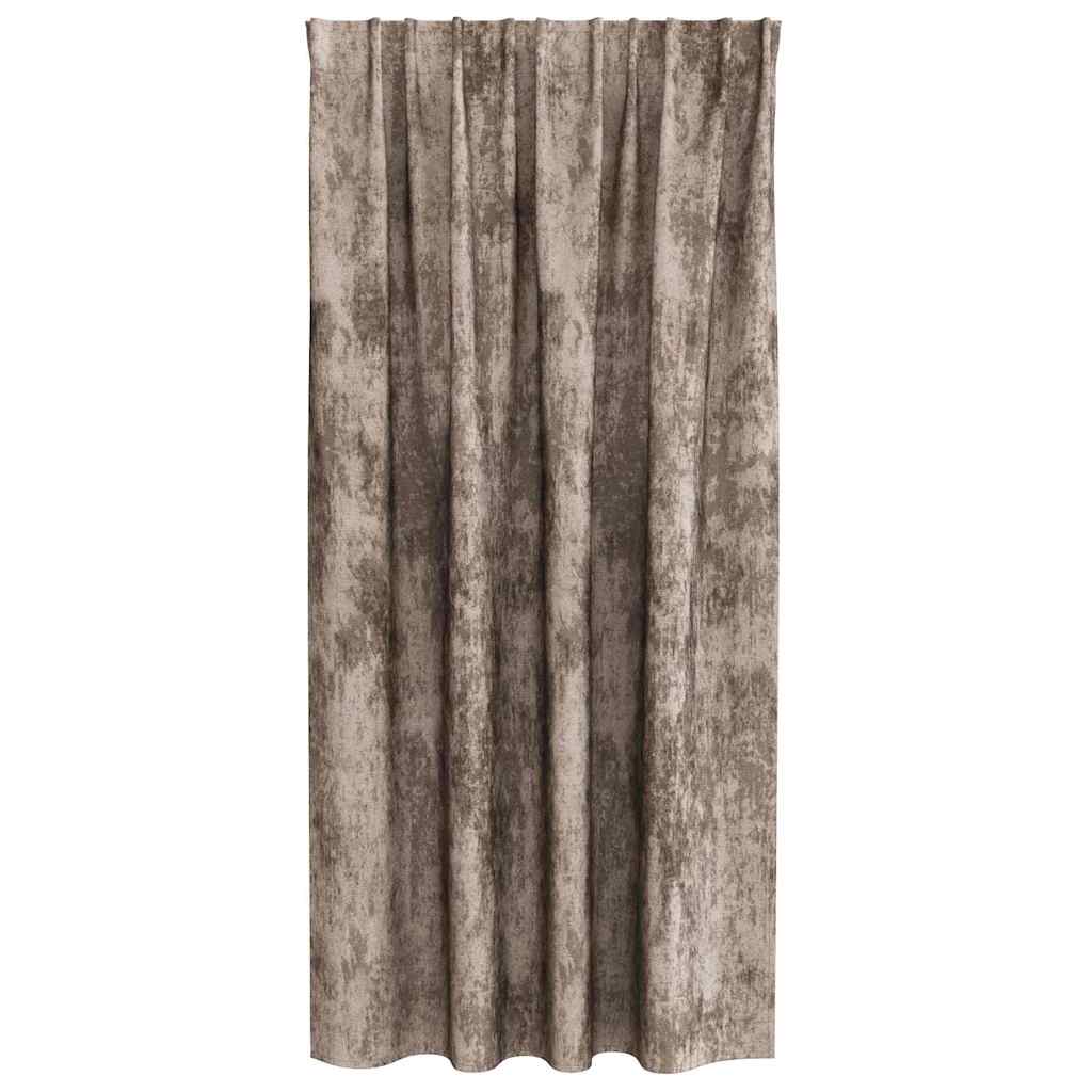Velvet Curtains 2 pcs Cappuccino 175 x 140 cm Velvet