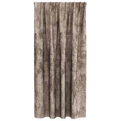 Velvet Curtains 2 pcs Cappuccino 175 x 140 cm Velvet