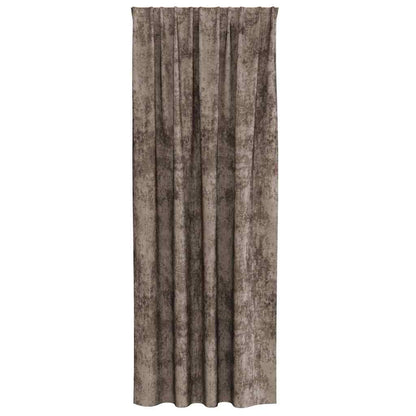 Velvet Curtains 2 pcs Cappuccino 245 x 140 cm Velvet