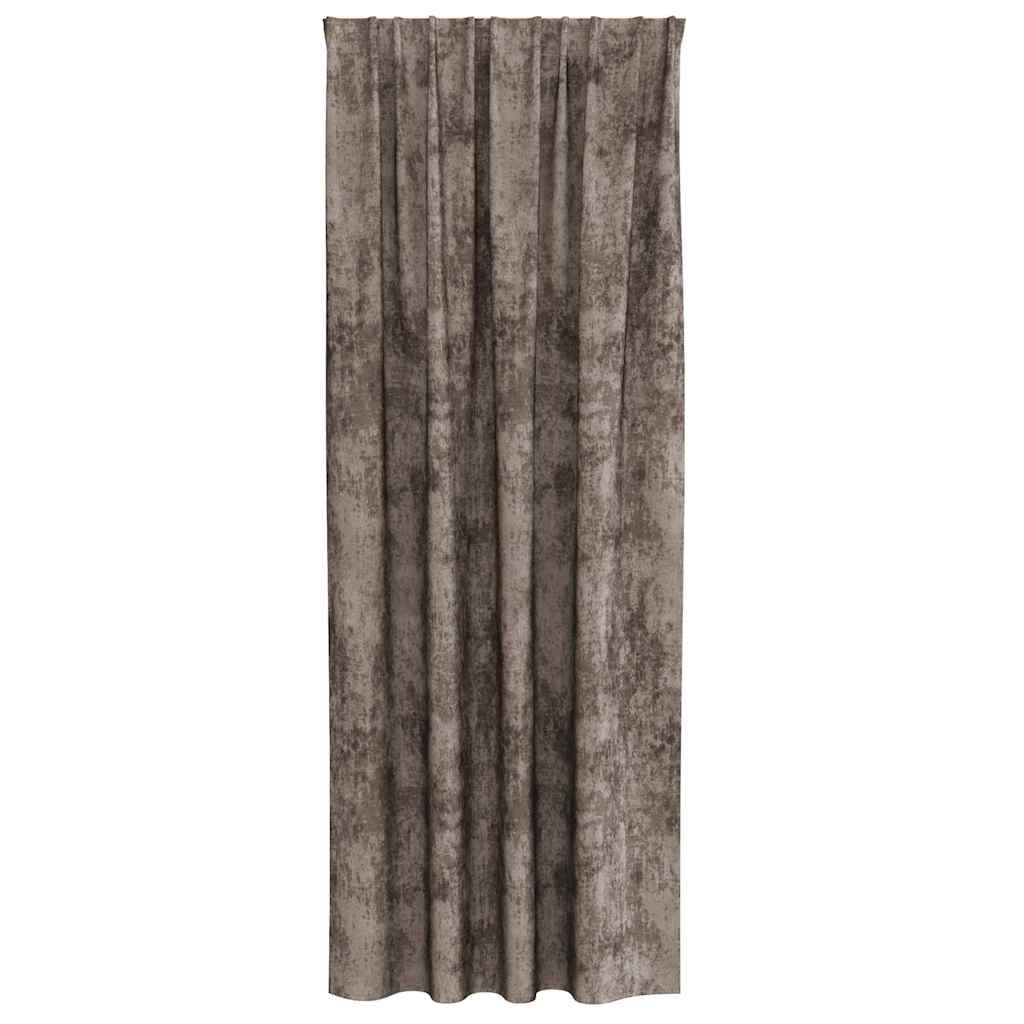 Velvet Curtains 2 pcs Cappuccino 260 x 140 cm Velvet