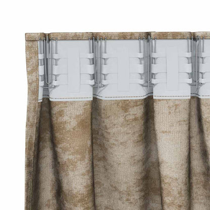 Velvet Curtains 2 pcs Champagne 140 x 140 cm Velvet