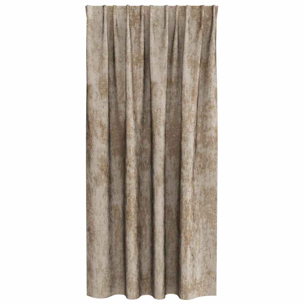 Velvet Curtains 2 pcs Champagne 175 x 140 cm Velvet