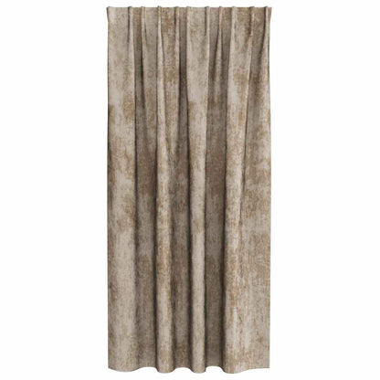 Velvet Curtains 2 pcs Champagne 175 x 140 cm Velvet