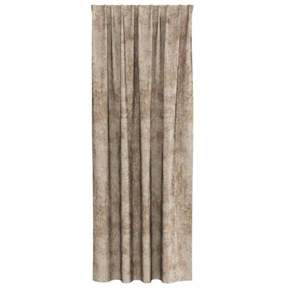 Velvet Curtains 2 pcs Champagne 225 x 140 cm Velvet