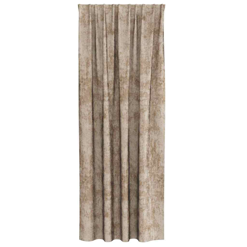 Velvet Curtains 2 pcs Champagne 260 x 140 cm Velvet