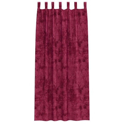Velvet Curtains 2 pcs Wine red 260 x 140 cm Velvet