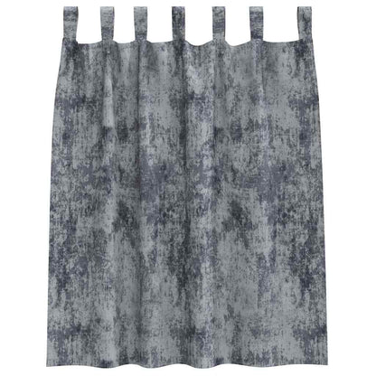 Velvet Curtains 2 pcs Silver Grey 140 x 140 cm Velvet