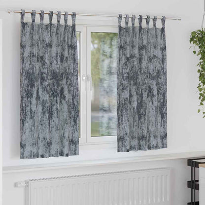 Velvet Curtains 2 pcs Silver Grey 175 x 140 cm Velvet
