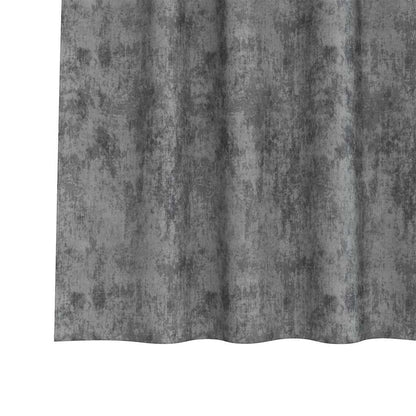 Velvet Curtains with Curtains 2 pcs Grey 225 x 140 cm Velvet