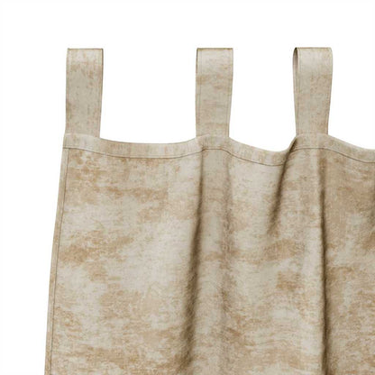 Velvet Curtains with Curtains 2 pcs Cream 260 x 140 cm Velvet