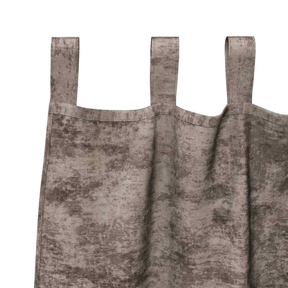 Velvet Curtains 2 pcs Cappuccino 225 x 140 cm Velvet