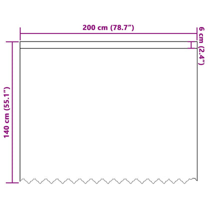 Lace Curtain with Curtains Floral White 140 x 200 cm Polyester