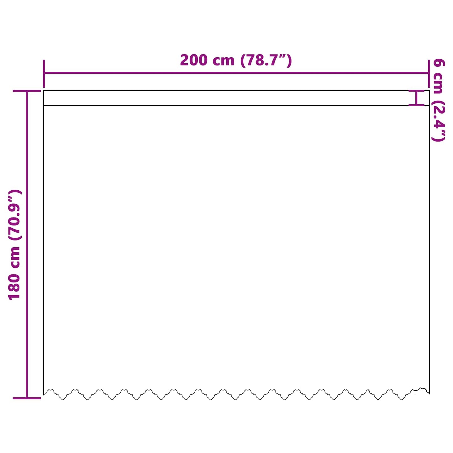 Lace Curtain with Curtains Floral White 180 x 200 cm Polyester