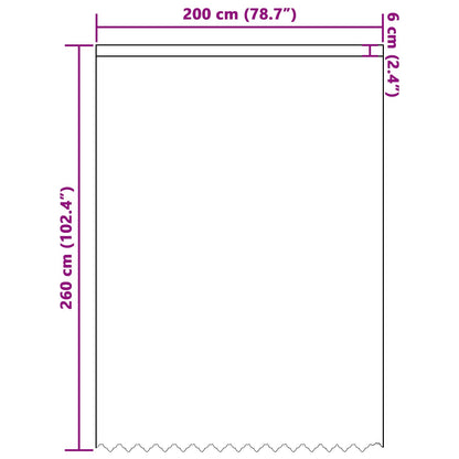 Lace Curtain with Curtains Floral White 260x200cm Polyester