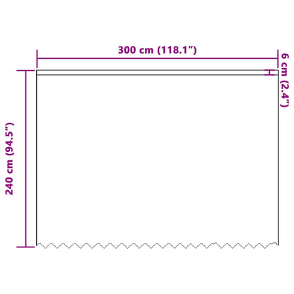Lace Curtain with Curtains Floral White 240 x 300 cm Polyester