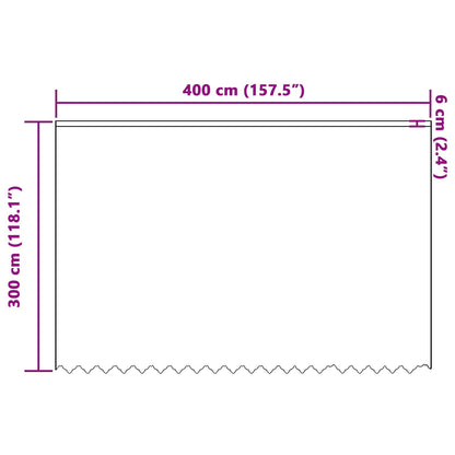 Lace Curtain with Curtains Floral White 300 x 400 cm Polyester