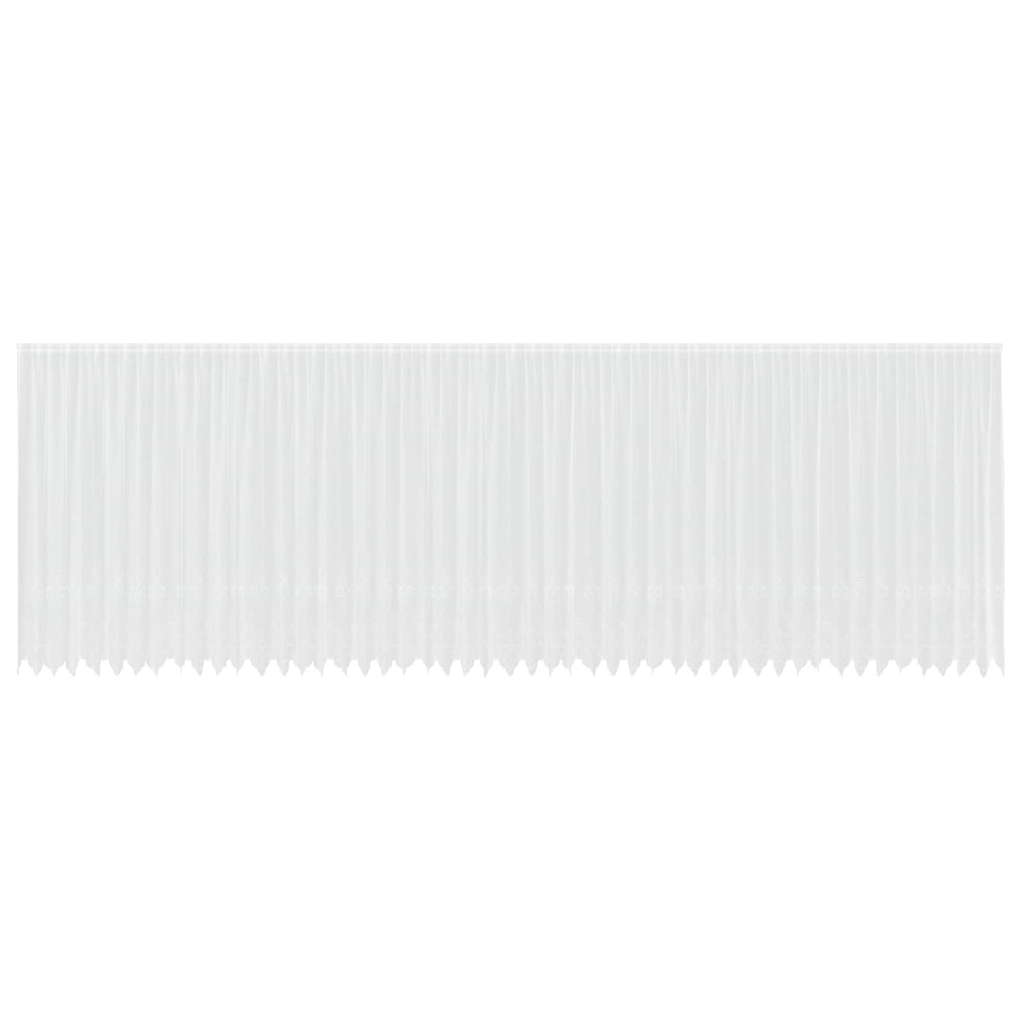 Lace Curtain with Curtains Floral White 240 x 1200 cm Polyester
