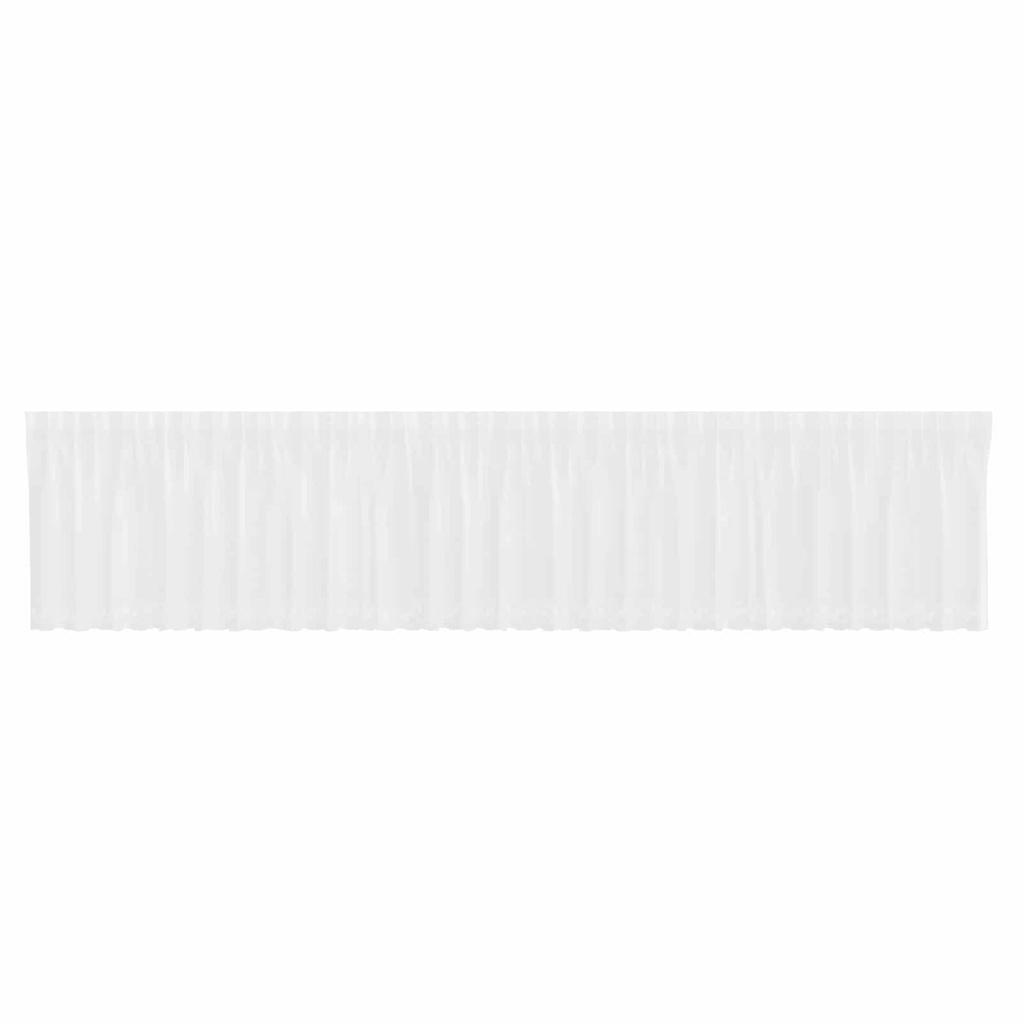Lace Curtain with Curtains Floral White 80 x 750 cm Polyester