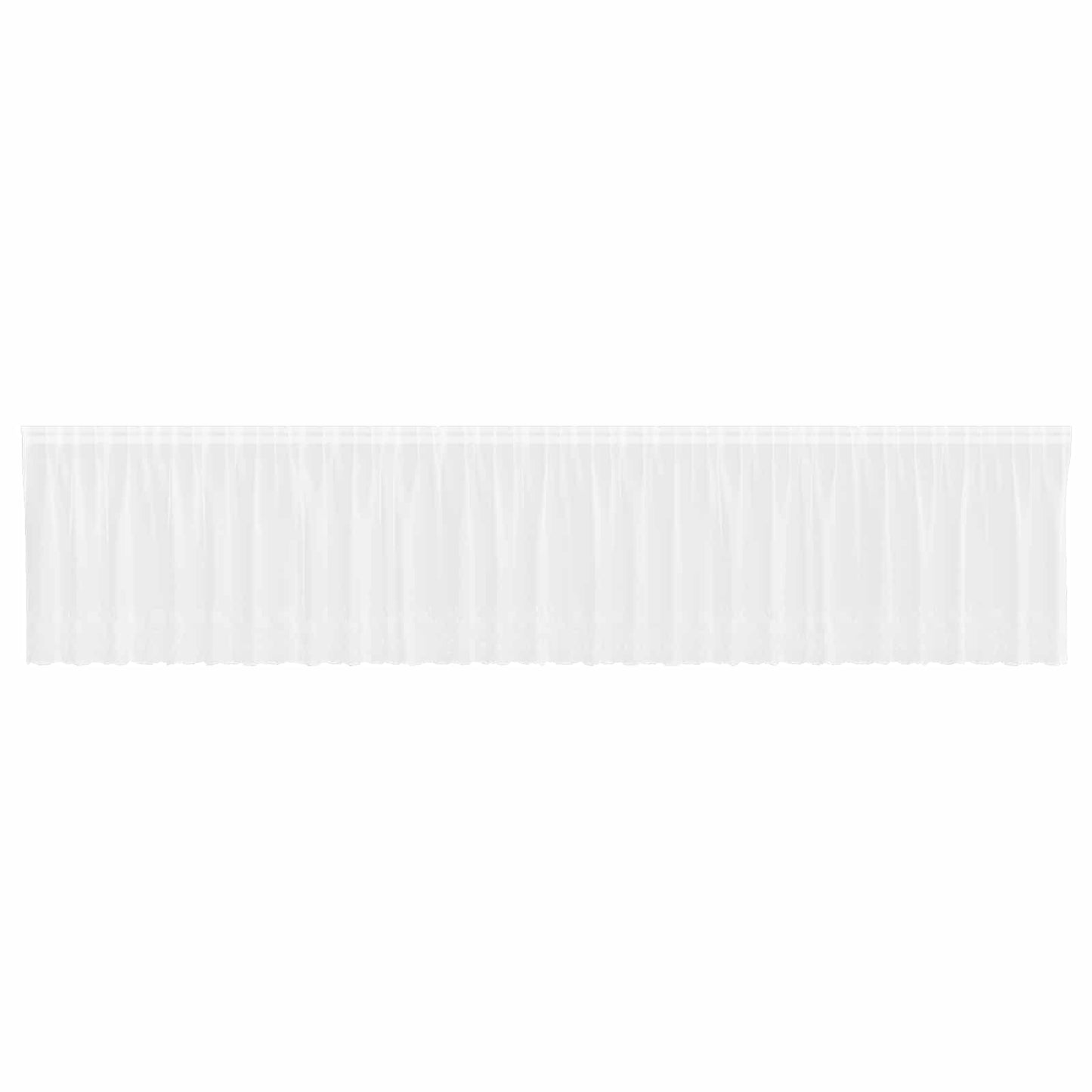 Lace Curtain with Curtains Floral White 160 x 750 cm Polyester