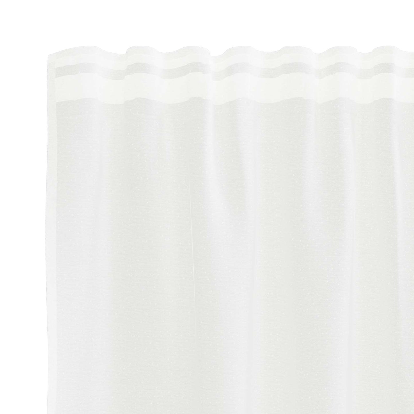 Lace Curtain with Curtains White 900 x 140 cm Polyester