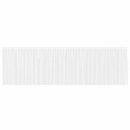 Lace Curtain with Curtains White 900 x 140 cm Polyester