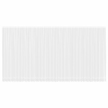 Lace Curtain with Curtains Floral White 280 x 900 cm Polyester