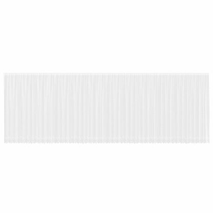 Lace Curtain with Curtains Floral White 240 x 1200 cm Polyester