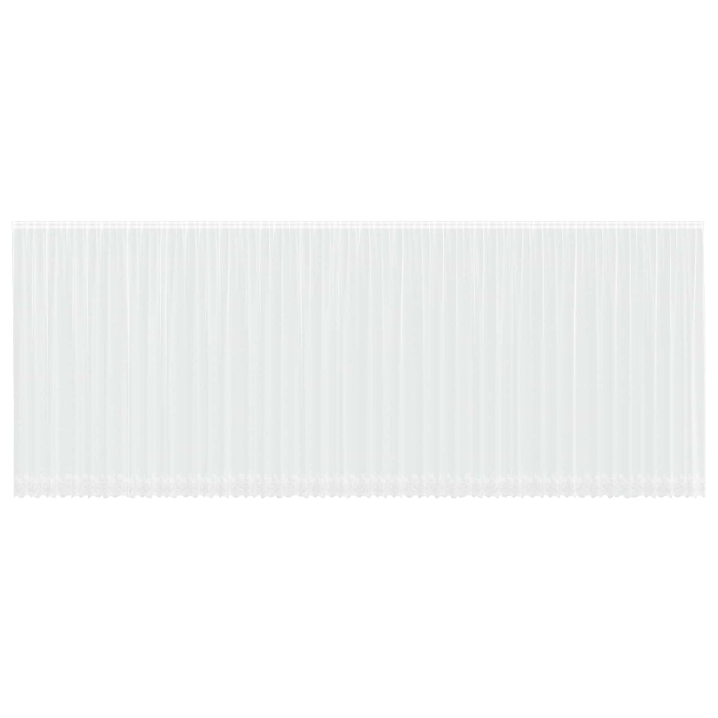 Lace Curtain with Curtains Floral White 260 x 1200 cm Polyester
