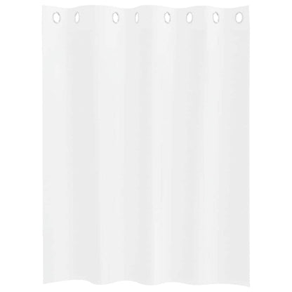 Voile Curtain with Curtains 2 pcs White 140 x 140 cm Polyester