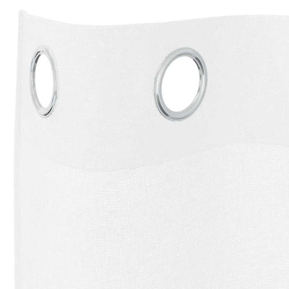 Voile Curtain with Curtains 2 pcs White 175 x 140 cm Polyester