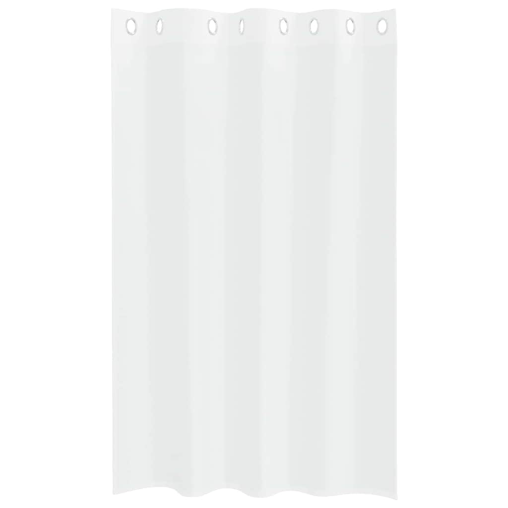 Voile Curtain with Curtains 2 pcs White 175 x 140 cm Polyester
