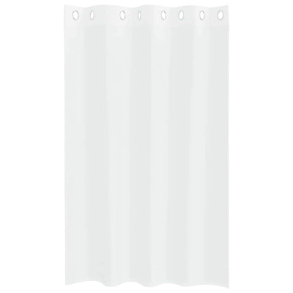 Voile Curtain with Curtains 2 pcs White 175 x 140 cm Polyester