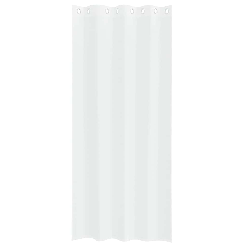 Voile Curtain with Curtains 2 pcs White 225 x 140 cm Polyester