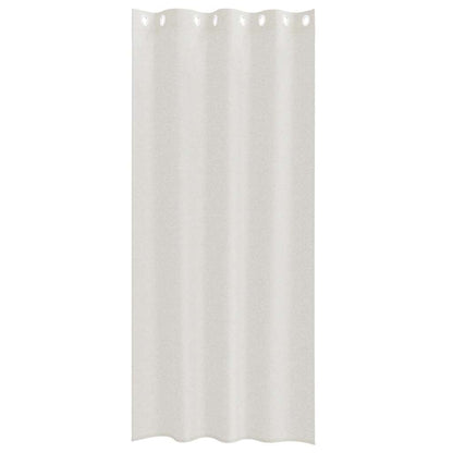 Voile Curtain with Curtains 2 pcs Cream 225 x 140 cm Polyester