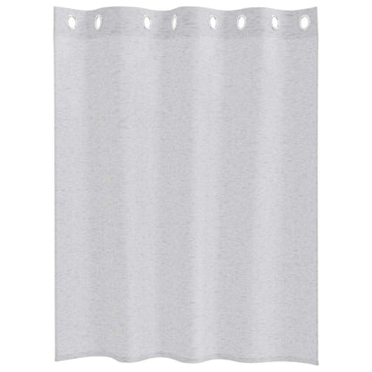 Voile Curtain 2 pcs Light Grey 140 x 140 cm Polyester