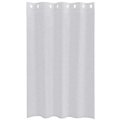 Voile Curtain 2 pcs Light Grey 175 x 140 cm Polyester