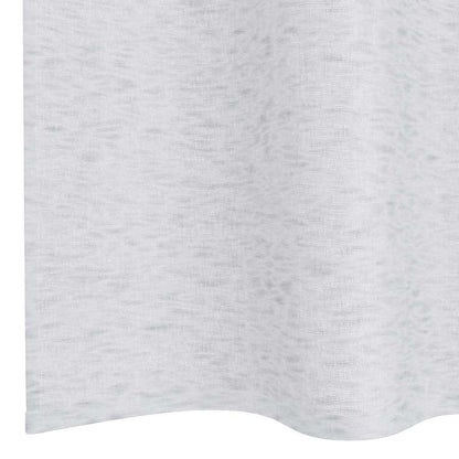 Voile Curtain 2 pcs Light Grey 245 x 140 cm Polyester