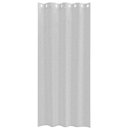 Voile Curtain 2 pcs Light Grey 245 x 140 cm Polyester
