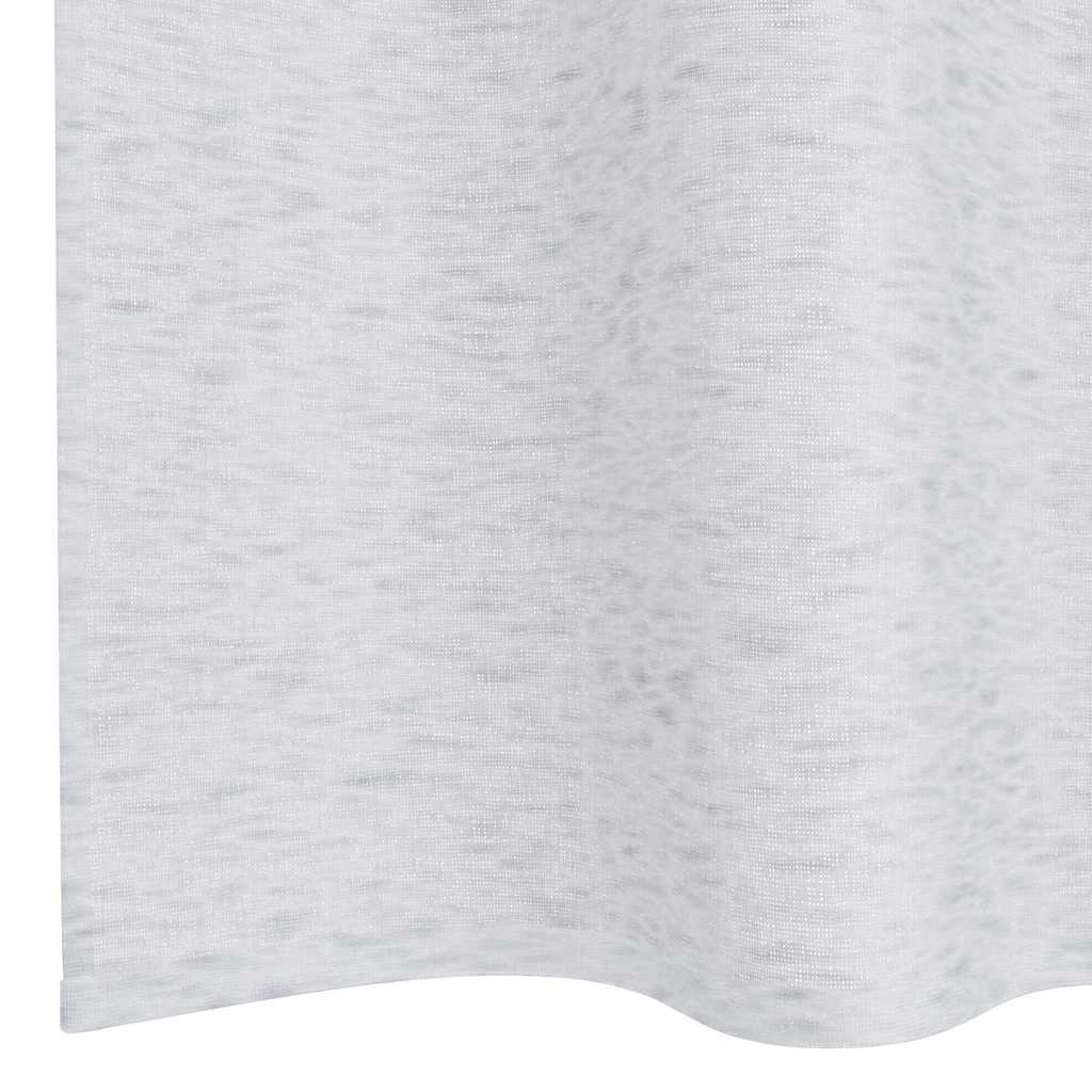 Voile Curtain 2 pcs Light Grey 260 x 140 cm Polyester