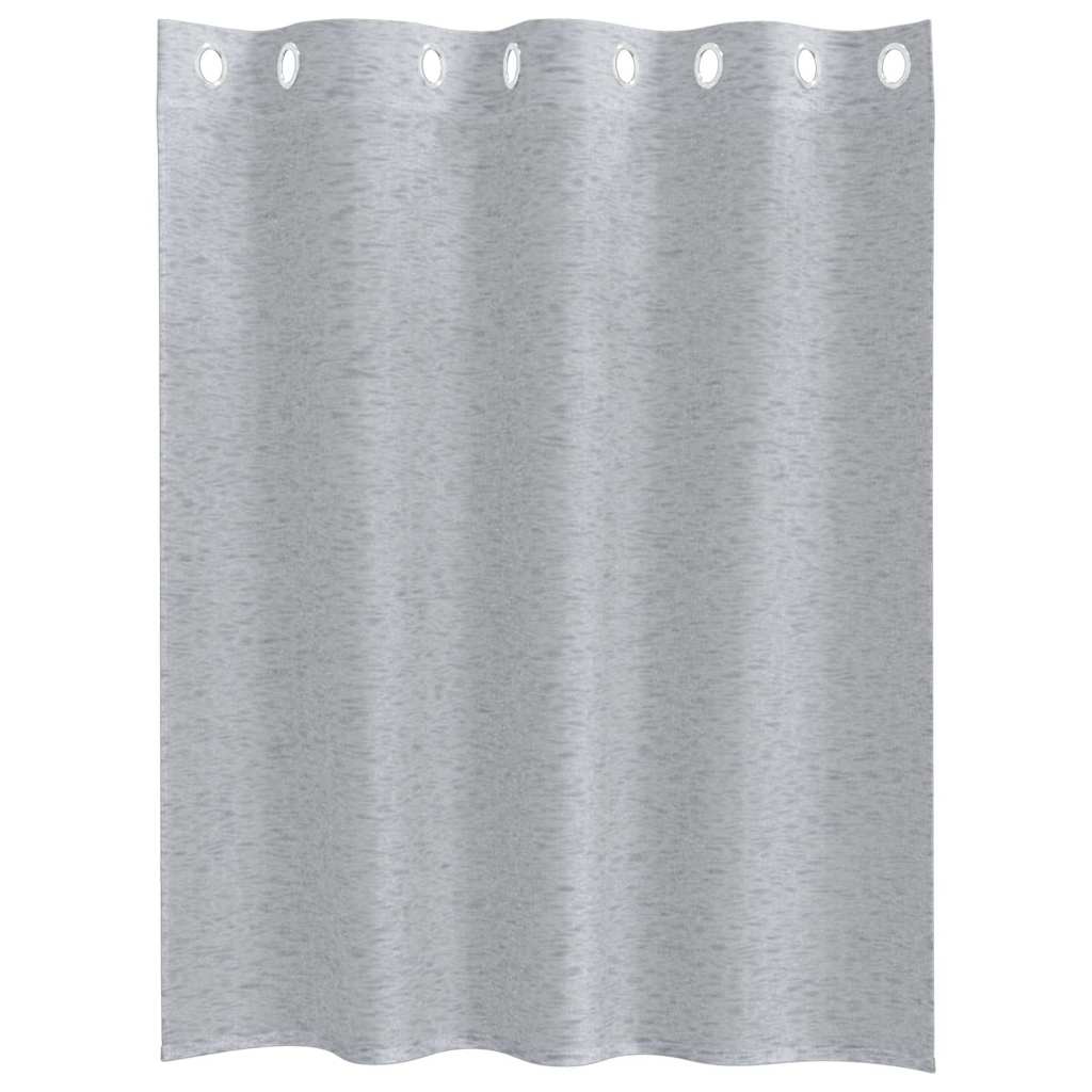 Voile Curtain 2 pcs Dark Grey 140 x 140 cm Polyester