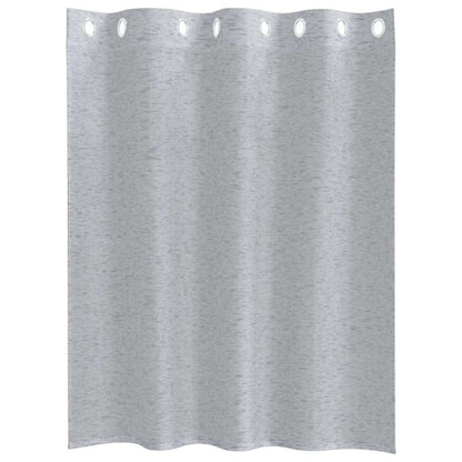 Voile Curtain 2 pcs Dark Grey 140 x 140 cm Polyester