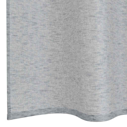 Voile Curtain 2 pcs Dark Grey 175 x 140 cm Polyester