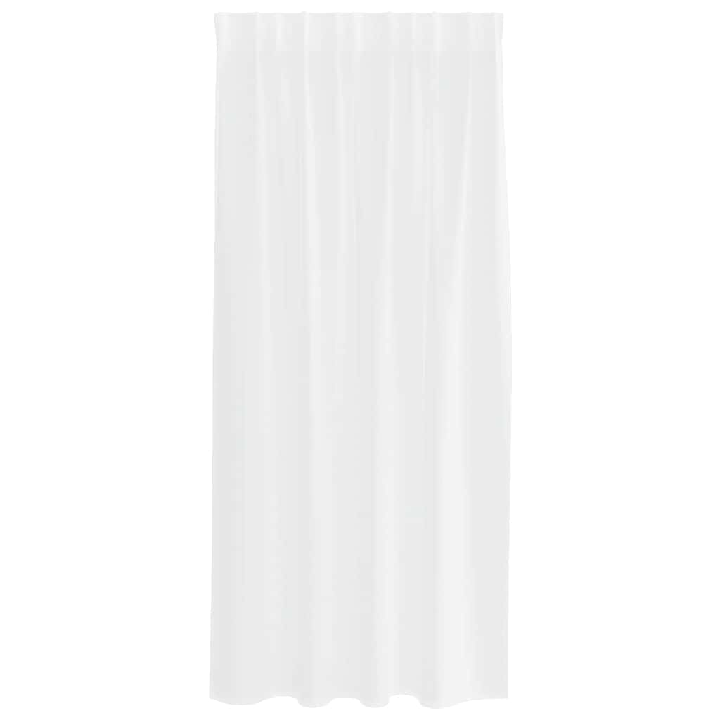 Voile Curtain with Curtains 2 pcs White 175 x 140 cm Polyester